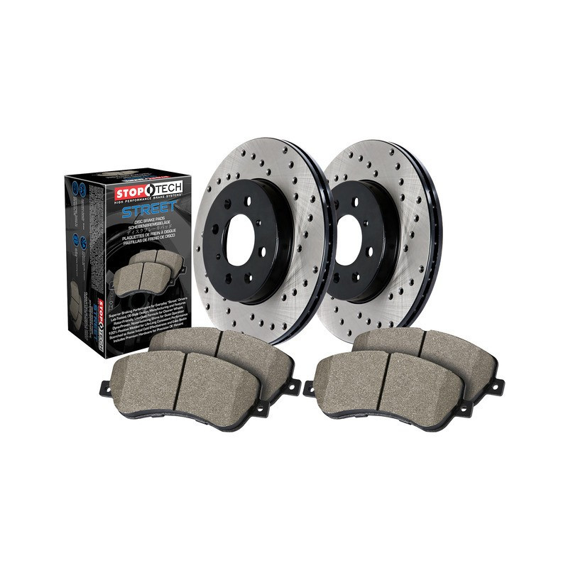 Tarcze + klocki STOPTECH przód do Durango, Grand Cherokee 350mm