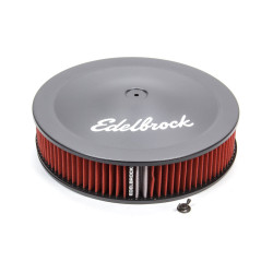 Okrągły filtr powietrza Edelbrock czarny 14" / 355mm 1225