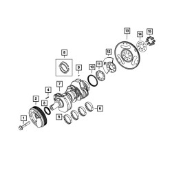 Pierścień impulsowy, koło foniczne 2.8 i 3.0 CRD Dodge Jeep Chrysler 68027485AA