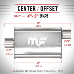 Tłumik MagnaFlow 14362 2.25" / 2.25" 57mm / 57mm